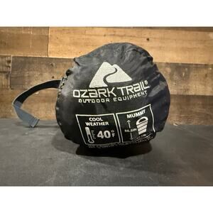 Ozark Trail 50°F Warm Weather Sleeping Bag – Green – 86.5” x 33”